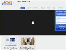 Tablet Screenshot of homesecures.com